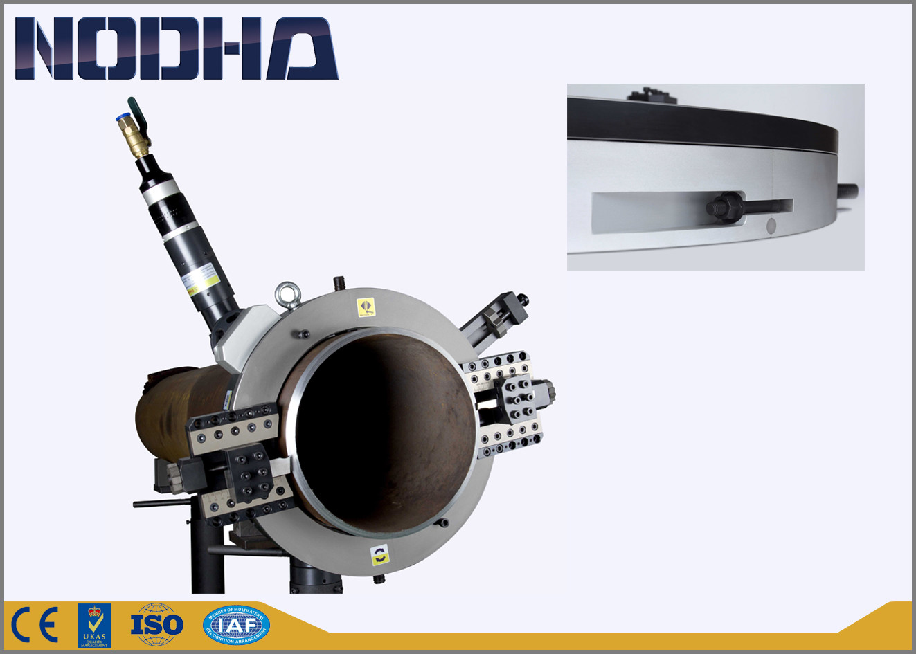 Machine taillante ODP-830 de coupe pneumatique de tuyau de dossier de pétrole/gaz