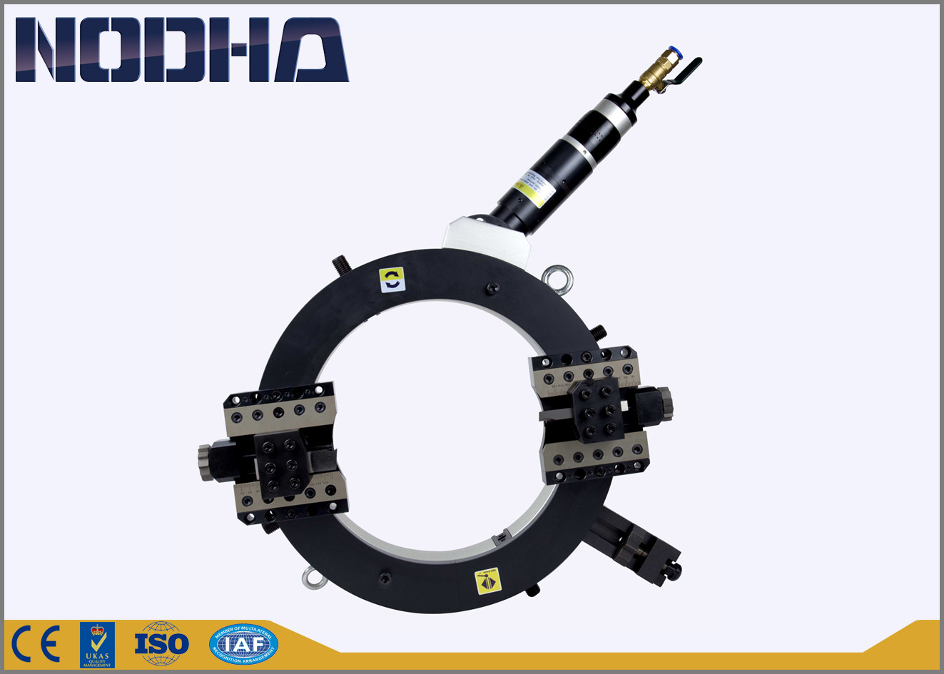Design compact taillant de machine de coupe pneumatique de tuyau d'alimentation automatique