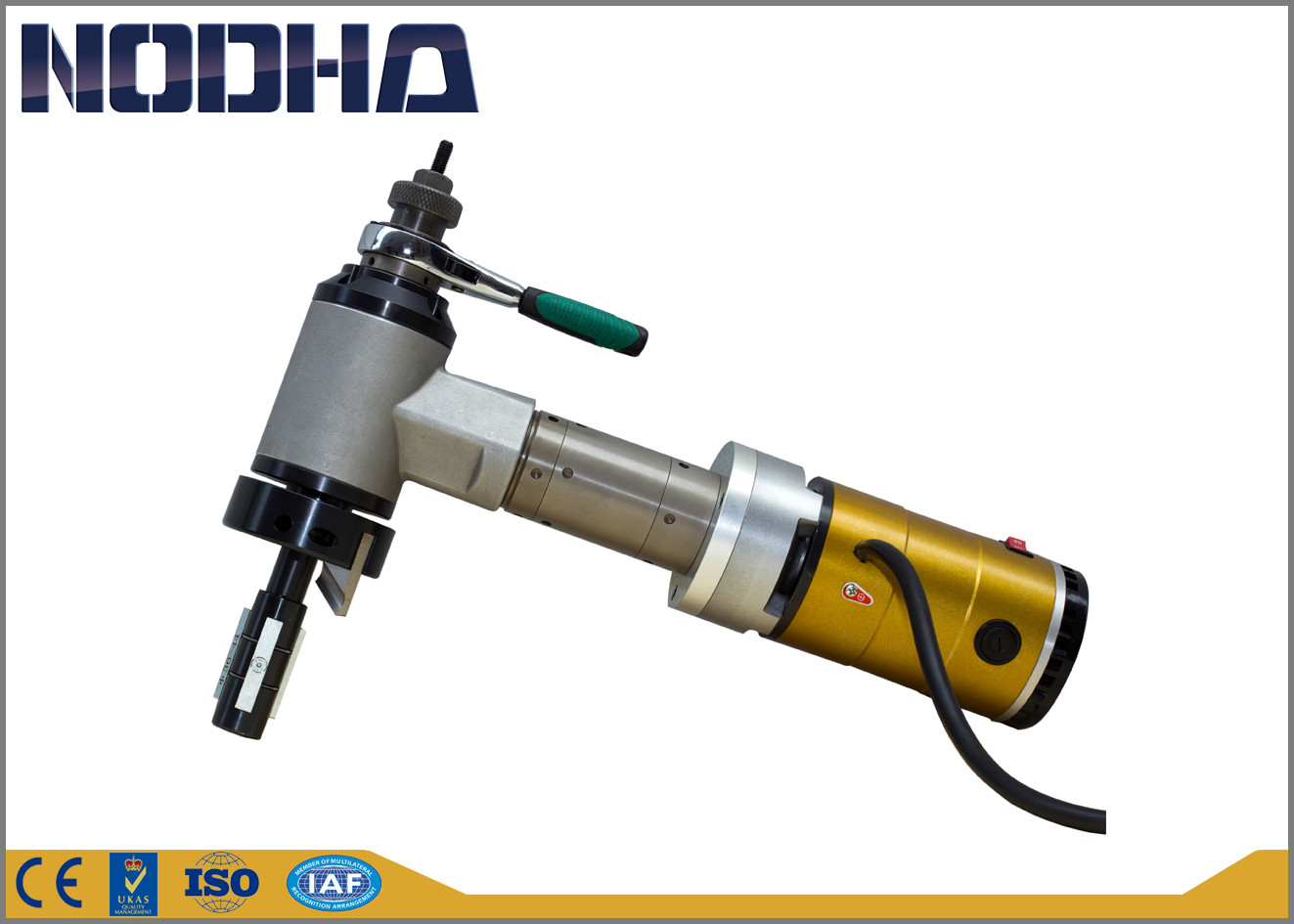 Identification - Marque taillante conduite électrique montée de la machine NODHA d'embout de tuyau